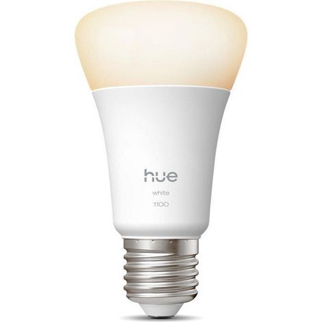 Lampadina LED connessa A60 - PHILIPS HUE - Luce bianca calda - 2700K - Attacco E27 - 9,5 W - 1100 lumen