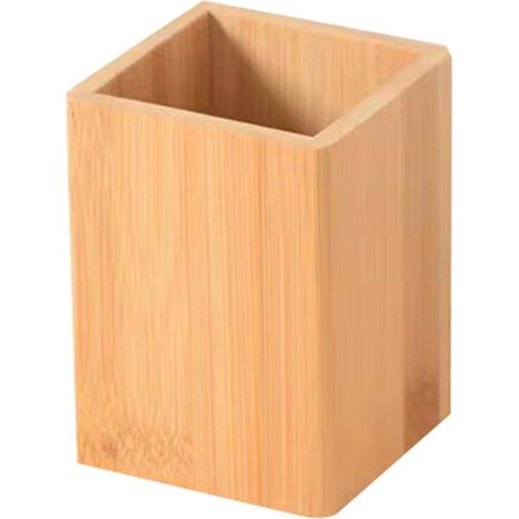Multifunktionaler Stiftehalter aus Bambus für Schreibtisch und Arbeitsplatz, geeignet für Zuhause, Büro und Arbeitszimmer. (1/5)