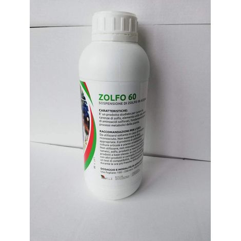 Bio ALT ZOLFO 60 L Rimedio biologico liquido Oidio Marciume apicale 1 LT (1/5)