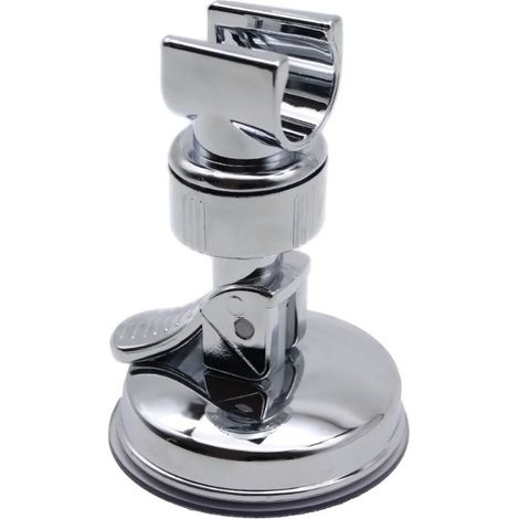 Support de Douche, Support Pommeau de Douche à Ventouse Sans perage, Support Douchette Réglable, Support de Pommeau de douche Universel avec Ventouse pour Accessoires de Salle de Bain (1/4)