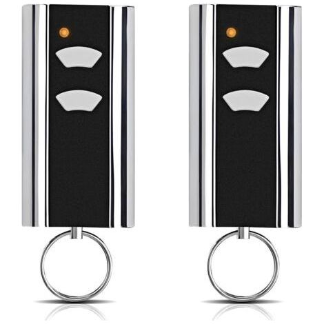 Lot de 2 pièces de rechange pour émetteur manuel Normstahl - Ouverture de porte de garage - 433,92 MHz - 2 canaux - Compatible avec Normstahl Entrematic RCU 433-2, RCU 433-4, EA433 2KM, EA433 2KS (1/5)
