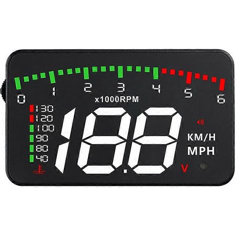 Capteur auto A900 auto HUD OBD RPM Meter Head – Up Display auto Accessories Multi – Display auto Digital Speed Engine RPM Water température (1/5)