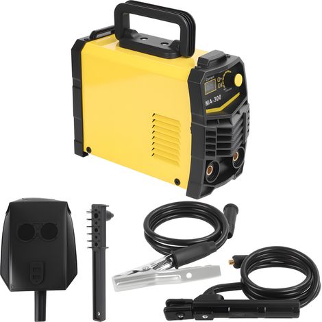 WILITTO Poste à Souder MMA-300 220V 120A - Portable, Courant Réglable, Kit Complet avec Accessoires, Jaune/Noir (1/5)