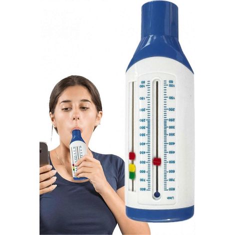 Spiromètre de pointe portable 2025 pour l'asthme et la fonction pulmonaire - Spiromètre PEF personnel (1/5)