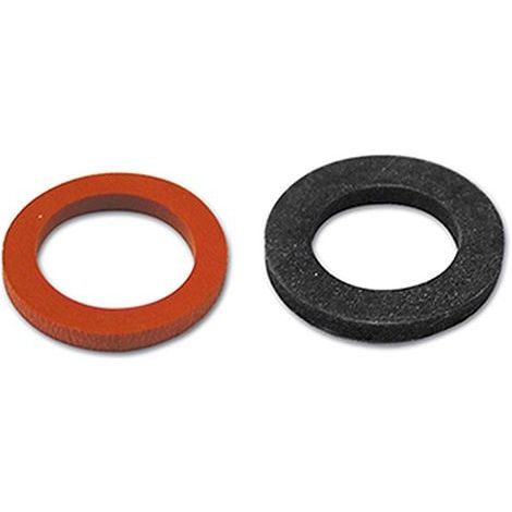 Joint gaz butane propane - Rousseau - Lot de 2 joints - Diamètre 18x11 mm - Épaisseur 2 mm - Joint rouge côté détendeur