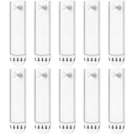 10 Pcs Crochet Tableau sans Percer, Languette Accroche Tableau Adhesif sans Percer, Accroche Cadre sans Trou, Attache Cadre Adhésif pour Tableaux Plâtre Décoration Murale (1/5)