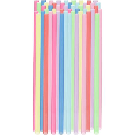Reusable colorful straws for all drinks (50 pcs) (1/5)