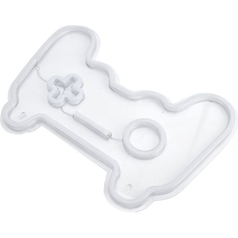 Lampe LED néon en forme de manette de jeu alimentée par USB, décoration intérieure pour bar ou salon (1/5)