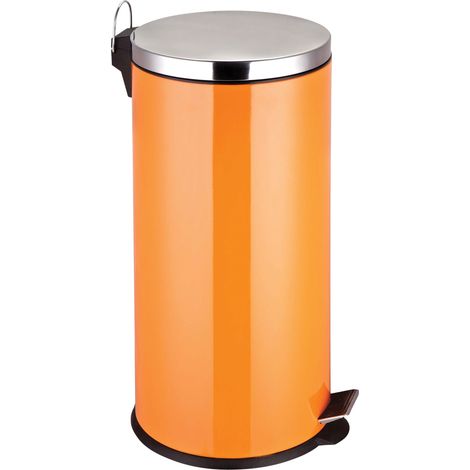 Premier Housewares Orange Pedal Bin - 30 Ltr (1/3)