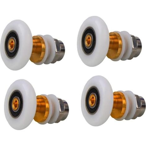 Set mit 4 Ersatzrollen für Duschkabinentüren – Durchmesser: 27 mm (1/5)