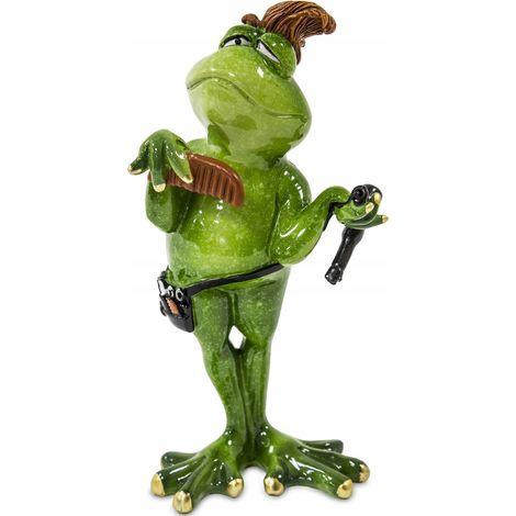 Froschfriseurfigur, Frosch-Haarstylist, Barbier (1/5)