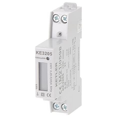Ketler KE3205 contador modular monofásico 45A LCD