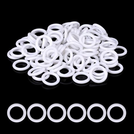 Set mit 100 römischen Ringscheiben, 13 x 8 mm Zugkordelspiralen für Jalousien, Weihnachtshaken (1/5)