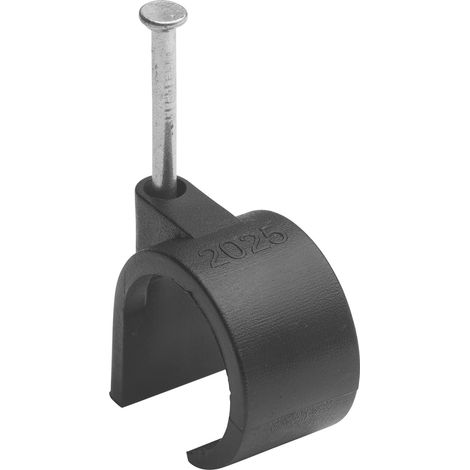 Agrafes pour câble Ø 20 à 25 mm Noir Sachet de 50 (1/4)