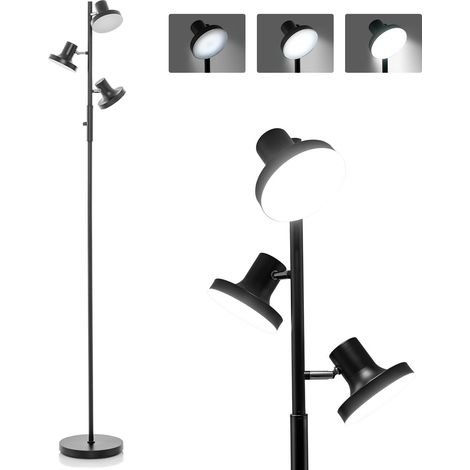 3-Light Modern Floor Lamp Freestanding Tree Lamp w/ 3 Angle Adjustable LED Light (1/5)