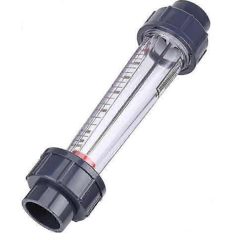 Débitmètre en plastique LZS-25, type tubulaire, 300-3000 L/h, débitmètre d'eau, débitmètre rotatif, débitmètre de produits chimiques, version 0617 (1/5)
