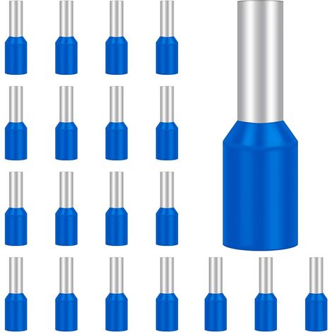 Embouts de Câble Pré-isolés 2.5mm², Longueur 8mm Lot de 100  Cosses Electriques a Sertir pour Installation Électrique, Automobile et Équipements Domestiques (1/5)