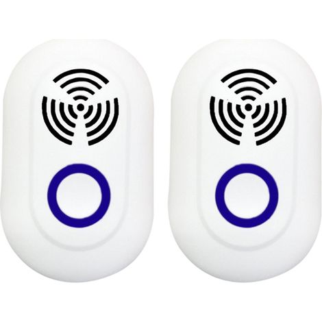 Répulsif Électronique À Ultrasons - Pour Souris Et Insectes - Usage Intérieur Et Extérieur - 2 Pièces (1/5)