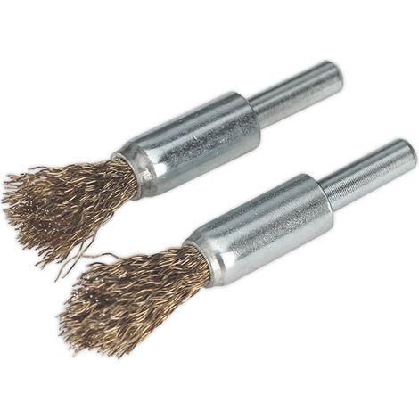 Sealey VS1801 Decarbonising Crimped Wire Brush Set 2pc (1/2)