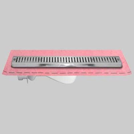Caniveau de douche avec grille 95 cm - Gaine 1 M²