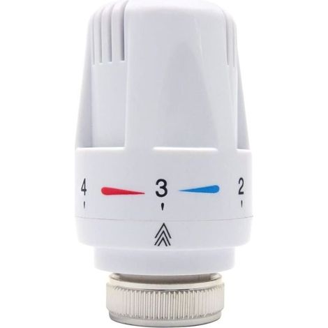 Tête De Vanne Thermostatique Automatique Standard Pour Radiateur Fixe Rechange (1/4)