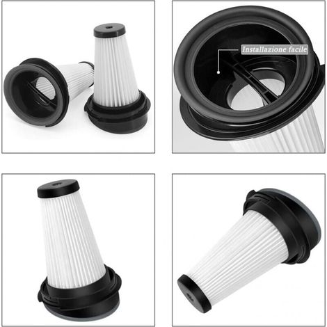 4er-Pack Ersatzfilter für Rowenta X-Pert 3.60, X-Pert 160, RH72xxx, RH6921WO, RH6933WO, RH6971WO, RH6974WO Akku-Staubsauger ZR005202 (1/4)
