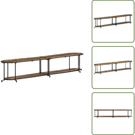 Meuble TV 200x42x40 cm Bois massif de récupération - Meuble TV - Meubles TV - Banc TV - Buffet TV