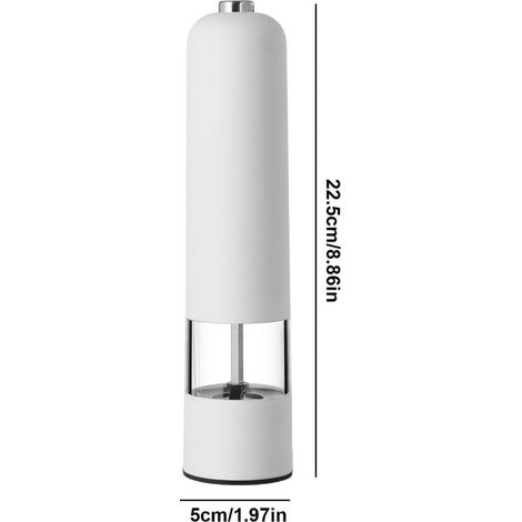 Elektrisches Salz- und Pfeffermühlen-Set, Pfeffermühle, elektrische Pfeffermühle, Pfefferstreuer, Pfeffer- und Salzmühlen, Gewürzmühlen in Flaschen für Zuhause (1/5)