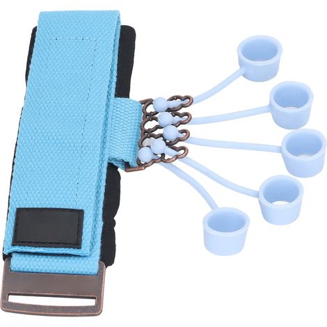 Der Silikon-Fingertrainer fördert die Durchblutung der Hände, verbessert die Flexibilität und Elastizität, universeller Fingerstrecker, Fingergriffkrafttrainer (blau). (1/4)