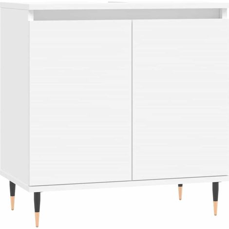 Maison Exclusive - Badezimmerschrank Weiß 58x33x60 cm Holzwerksto
