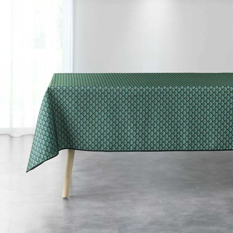 Nappe Imprimée "Art Chic" 150x240cm Vert (1/2)