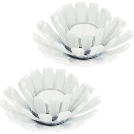 set of 2 flower-shaped tealight holders (1/5)