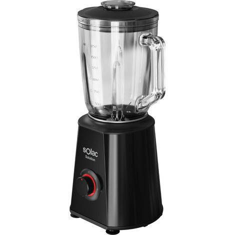 Solac Solution – Frullatore da Tavolo BV6785  1500W  Caraffa in vetro 1,5L  Lame inox a 4 fili  2 velocità + Pulse  Funzione tritaghiaccio  Bicchiere dosatore 50ml  Lavabile in lavastoviglie (1/2)