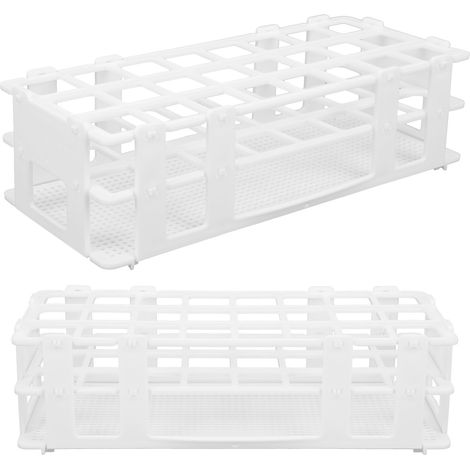Kunststoff-Reagenzglasgestell mit 24 Löchern, abnehmbarer Probenröhrchenhalter für Laborzwecke (25 x 25 mm) (1/5)