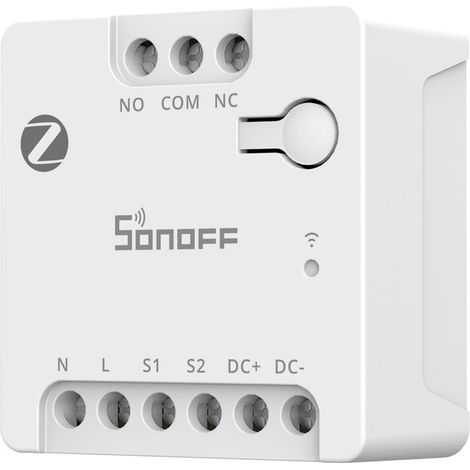 SONOFF Zigbee 3.0 Trockenkontakt-Relais, AC/DC Eingang, Kompatibel mit Zigbee Hubs, Funktioniert mit Alexa & Google Home, Smart Relais für Garagentor, Boiler, DC-Motoren & Magnetventile, MINI-ZBD (1/5)