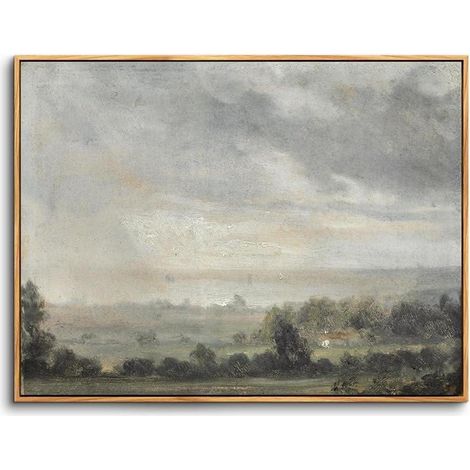 Leinwandbild Rahmen Hoher bewölkter Himmel-Rahmen Holz 90L x 60B cm (1/5)