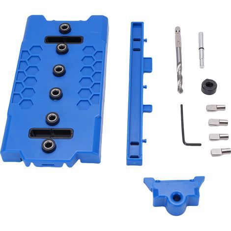 Gabarit de broche d'étagère, Guide de perçage ABS, outils de perçage pour le travail du bois pour des trous droits précis (1/5)