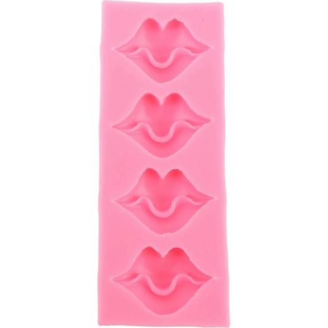 Fondant-Form mit Lippen, leicht zu lösende, weiche Silikon-Backform für Schokoladen-, Pralinen- und Kuchendekoration
