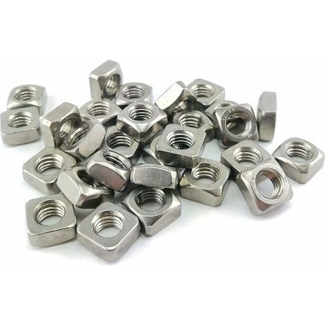 Ecrou Carré DIN 557 Acier Inox (M6) x50 (1/5)