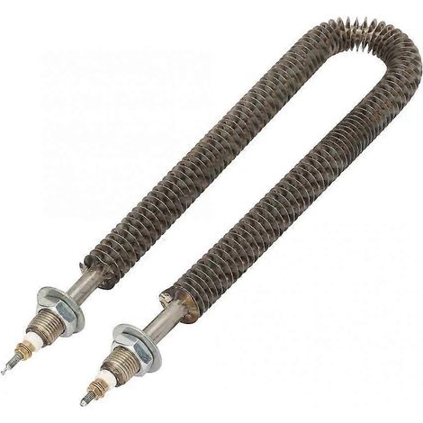 Tube chauffant électrique à ailettes en forme de U, acier inoxydable, 35 cm/13,8 pouces, 1 kW (1/5)