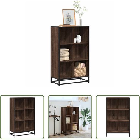 vidaXL Bücherregal Braun - Bücherregal Braun Eichen-Optik 65,5x33x107,5 cm Holzwerkstoff (1/5)