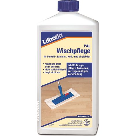 LITHOFIN Parkett- und Laminat Wischpflege 1 Ltr (1/3)