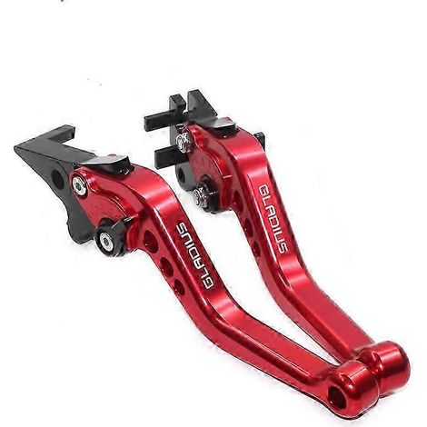 Para SFV650 GLADIUS 2009 2010 2011 2012 2013 2014 2015 NUEVO Accesorios de motocicleta de alta calidad Palanca de freno y embrague ajustable CNC (Roja)