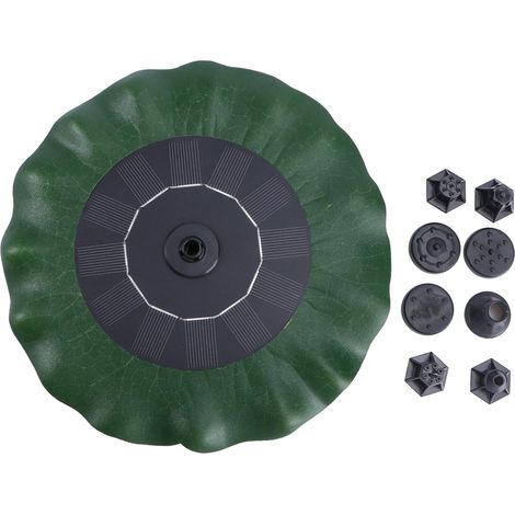 2 Pièces Pompe à Eau Solaire Flottante Forme Lotus Fontaine Automatique sans Batterie pour Jardin Bassin Bain Oiseaux et Décoration Extérieure Démarrage Rapide Secondes (1/5)