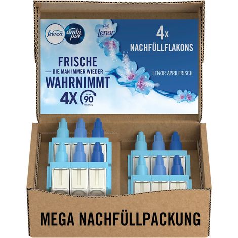 Febreze 3Volution Duftstecker Nachfüller Aprilfrisch Ecom 4 Stück