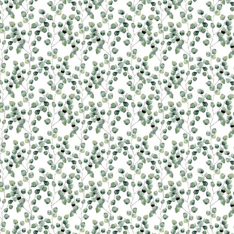 Papier peint autocollant motif feuilles d'eucalyptus, décoration murale pour chambre d'enfant
