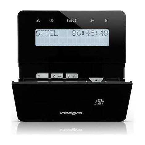 Kabellose Tastatur Satel INT-KWRL2-B LCD 800 Meter