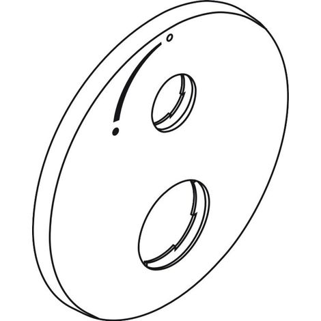 Rosette MTC/Absperrventil ibox universal chr (1/2)