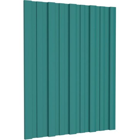 Lot de 12 panneaux de toiture végétalisée, 60 x 45 cm, en acier galvanisé (1/5)