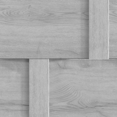 Debona Harrow Grey Wood Panel Effect Wallpaper Paste the Paper (1/4)